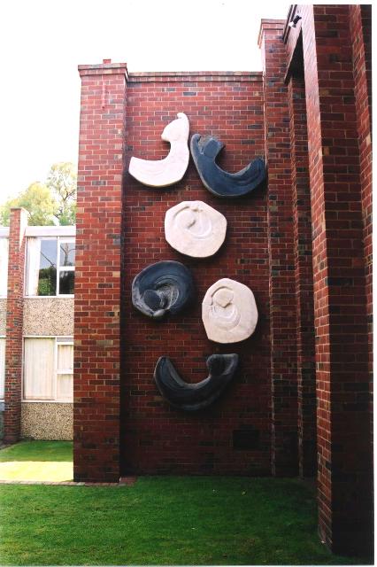 Sculpure entitled 'The Tumblers' by Noel Essex.